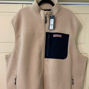 Vineyard Vines Big & Tall Stillwater Sherpa Vest
